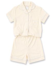 fran de lingerie(フランデランジェリー)/Kid's set－up半袖パジャマシャツ・ショートパンツ上下セット（キッズ）/アイボリー