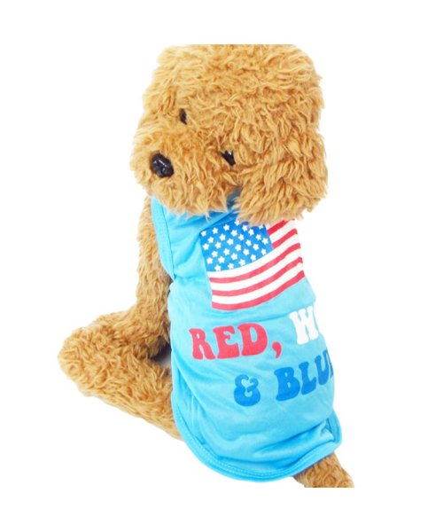 セール 犬 服 犬服 犬の服 タンクトップ Usa 星条旗 ドッグウェア 春 夏 春夏 毛抜け防止 毛落ち防止 おしゃれ 可愛い 女の子 男の子 トイプードル チワワ はっぴーdog Happy Dog Magaseek