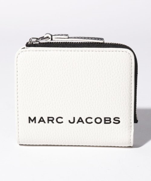  Marc Jacobs(マークジェイコブス)/【MARC JACOBS】マークジェイコブス ジップ 二つ折り財布 M0017061/ブラック×ホワイト