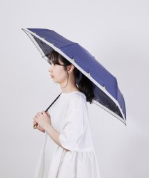 ROPE PICNIC PASSAGE(ロペピクニック パサージュ)/【晴雨兼用】【Wpc.】遮光レモン刺繍ミニアンブレラ/ネイビー（40）