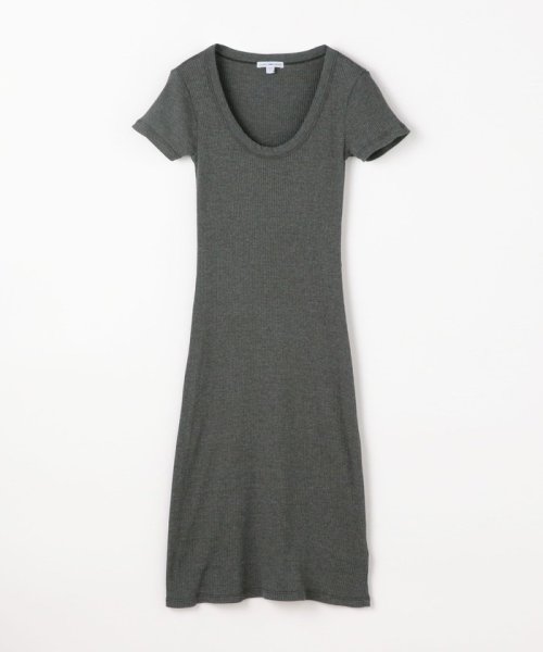 コットンリブジャージー ハーフスリーブワンピース Wrtj6618 James Perse James Perse Magaseek