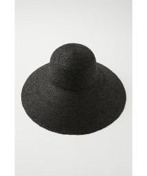 moussy(マウジー)/WIDE BRIM RAFFIA ハット/BLK