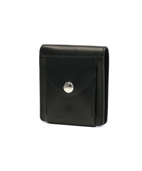 CRAMP(クランプ)/クランプ 財布 Cramp 二つ折り財布 スリムコンパクトウォレット Italian Shrink Leather ミニ財布 レザー 本革 Cr－134N/ブラック