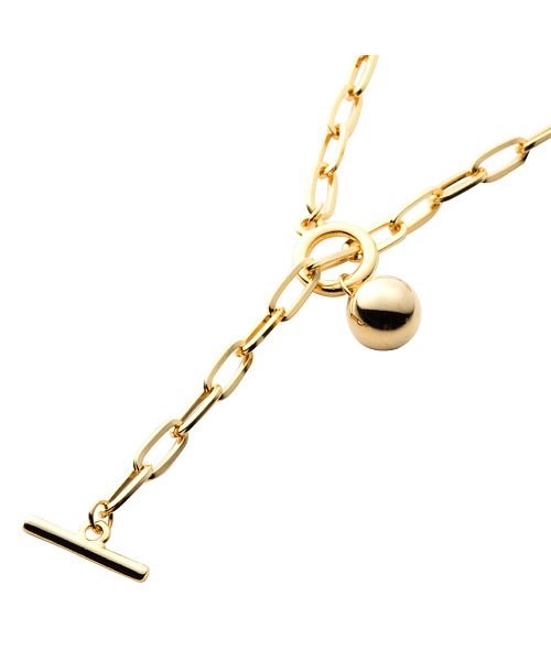 メタルボール チェーンの大ぶりマンテルネックレス クリームドット Cream Dot Magaseek メタルボール チェーンの大ぶりマンテルネックレス クリームドット Cream Dot Magaseek