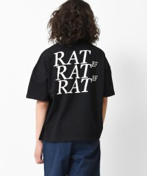 RAT EFFECT(ラット エフェクト)/バックビッグロゴTシャツ/ブラック