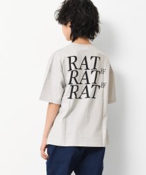 RAT EFFECT(ラット エフェクト)/バックビッグロゴTシャツ/ライトグレー