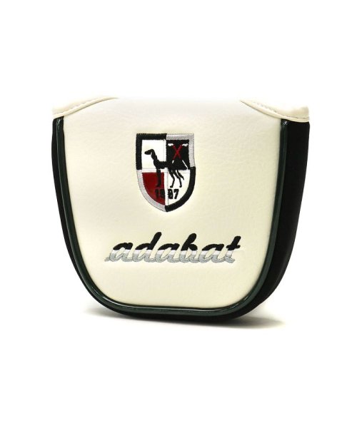 adabat(アダバット)/アダバット ヘッドカバー パター adabat ゴルフ パターカバー マレット マグネット センターシャフト GOLF ゴルフ用品 小物 ABM411/ホワイト