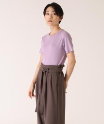 I.T.'S. international(イッツインターナショナル)/ベーシックコットンTシャツ《スビン綿MIXフライス》/パープル2