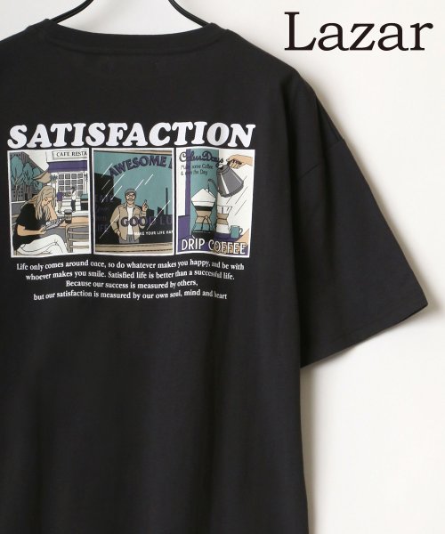 セール Lazar バックプリント Scene レトロ イラスト グラフィック ワンポイント 刺繍 Usaコットン ポケットtシャツ 21 Spring Summ ラザル Lazar Magaseek