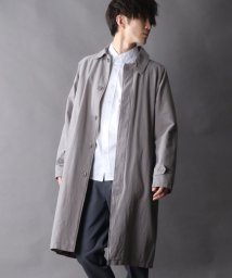 SITRY(SITRY)/【SITRY】amundsen fabric oversize Bal collar coat/梨地織り オーバーサイズ バルカラーコート【2021 SPRIN/ブルーグレイ