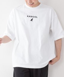 JEANS MATE(ジーンズメイト)/【KANGOL】ロゴシシュウビッグTシャツ/ホワイト