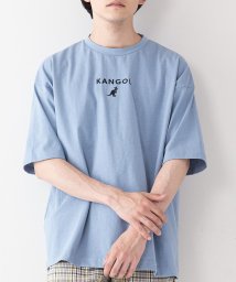 JEANS MATE(ジーンズメイト)/【KANGOL】ロゴシシュウビッグTシャツ/ブルー