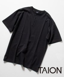 NOLLEY’S goodman(ノーリーズグッドマン)/【TAION/タイオン】別注 ヘンリーネック Tシャツ  (※温度調整機能素材、クールビズ対応)/ブラック