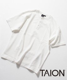 NOLLEY’S goodman(ノーリーズグッドマン)/【TAION/タイオン】別注 ヘンリーネック Tシャツ  (※温度調整機能素材、クールビズ対応)/ホワイト