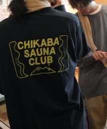 ZIP FIVE(ジップファイブ)/【111969bz】CHIKABA SAUNA CLUB USAコットンオーバーサイズロンT/ブラック