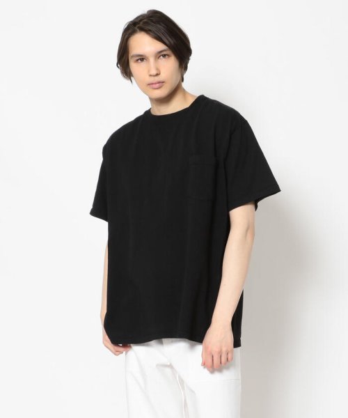 BEAVER(ビーバー)/グッドウェア　SS POCKET TEE BIG ショートスリーブポケットＴビッグ/BLACK