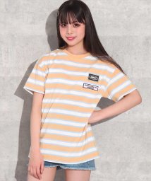 ANAP　GiRL(アナップガール)/カラーボーダービッグTシャツ/オレンジ