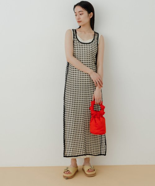 アダム エ ロペ Adam Et Rope Ganni ドットレースワンピース Magaseek