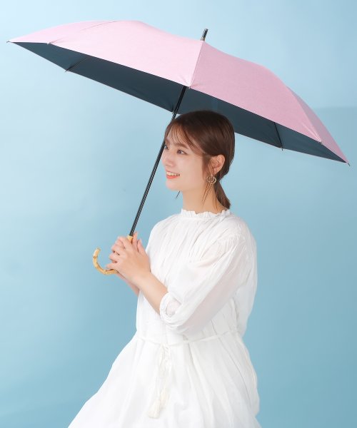 セール 晴雨兼用ショートワイド傘 ダンガリープリント ヴィータフェリーチェ Vitafelice Magaseek