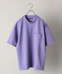 SHIPS MEN(シップス　メン)/【WEB限定】SHIPS: ワンポイント ロゴ ライト バルキー ポンチ ポケット Tシャツ/ラベンダー