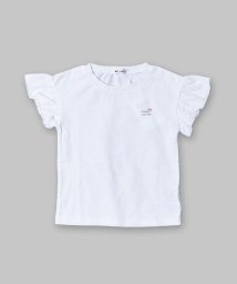 Noeil aime BeBe(ノイユ　エーム　べべ)/天竺 袖フリル Tシャツ (90~130cm)/ホワイト