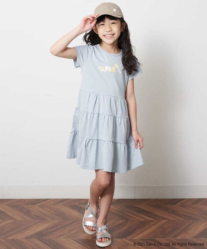 セール 100 140 数量限定 接触冷感 すみっコぐらし レースアップティアードワンピース Web限定サイズ アー ヴェ ヴェキッズ A V V Kid S Magaseek
