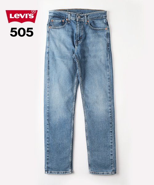 Levi's(リーバイス)/【Levi's】 リーバイス 505レギュラーストレートジーンズ/ユーズドウォッシュ（淡色）