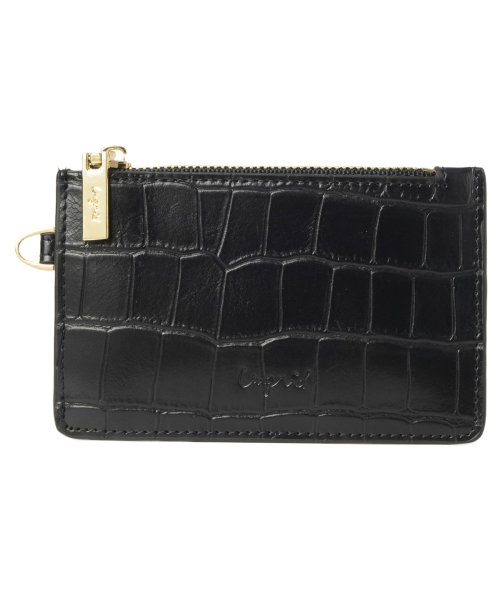 Ungrid(アングリッド)/アングリッド Ungrid 財布 ミニ財布 コインケース レディース MAD CROCO CARD CASE ブラック アイボリー グレー ベージュ カーキ ブ/ブラック