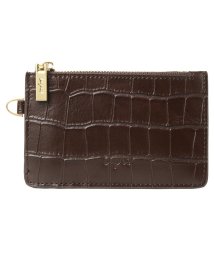 Ungrid(アングリッド)/アングリッド Ungrid 財布 ミニ財布 コインケース レディース MAD CROCO CARD CASE ブラック アイボリー グレー ベージュ カーキ ブ/ダークブラウン