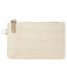 Ungrid(アングリッド)/アングリッド Ungrid 財布 ミニ財布 コインケース レディース MAD CROCO CARD CASE ブラック アイボリー グレー ベージュ カーキ ブ/アイボリー