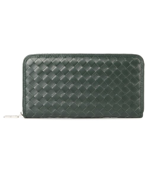 VANQUISH(ヴァンキッシュ)/ヴァンキッシュ VANQUISH 財布 長財布 メンズ ラウンドファスナー LAMB LEATHER LONG WALLET ブラック グレー ネイビー ダーク/ダークグリーン