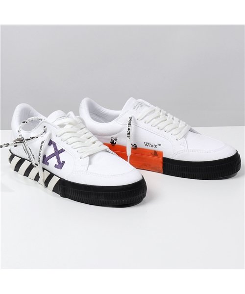 セール Off White オフホワイト Omia085r21fab001 Low Vulcanized ローカット スニーカー 靴 0137 White Purp オフホワイト Off White Magaseek