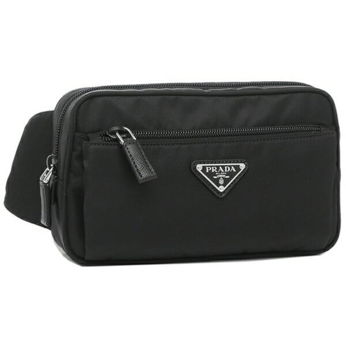 セール プラダ ウエストバッグ テスート ベルトバッグ ボディバッグ トライアングルロゴ ブラック メンズ レディース Prada 2vl977 2dmg F0002 プラダ Prada Magaseek