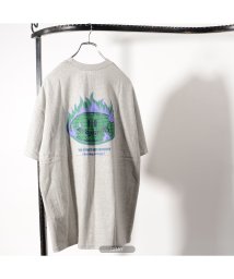 1111clothing(ワンフォークロージング)/◆ZEROGRAVITY プリント Tシャツ◆ tシャツ メンズ tシャツ レディース 半袖tシャツ 半袖 トップス ビッグt ビッグシルエット tシャツ オー/グレー