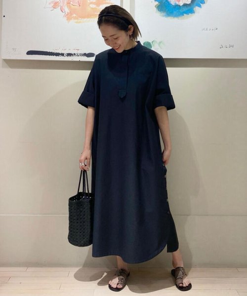 コットントロピカル バンドカラーワンピース Tomorrowland Collection Tomorrowland Collection Magaseek