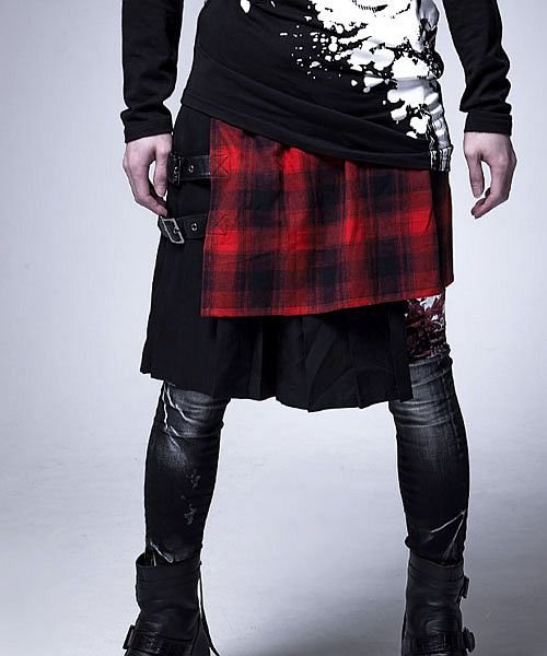 Civarize プリーツレイヤースカート ヴィジュアル系 ビジュアル系 V系 メンズ ファッション レディース モード系 ボトムス シヴァーライズ Civarize Magaseek