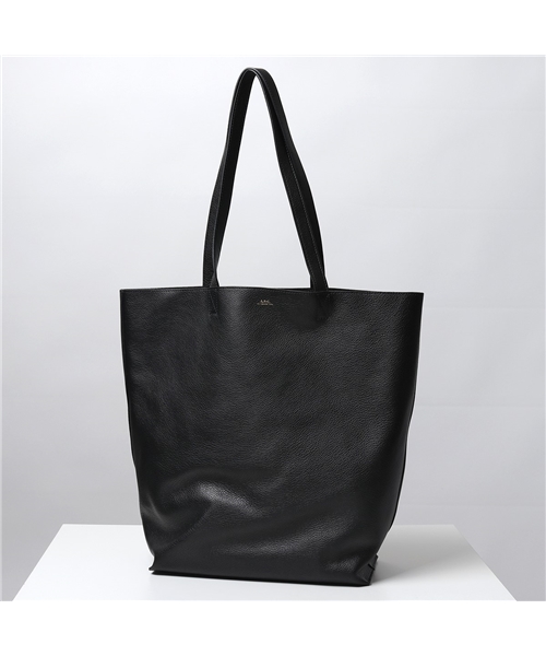 【A.P.C.(アーペーセー)】PXBOK F61500 cabas maiko レザー トートバッグ 鞄 LZZ/NOIR レディース