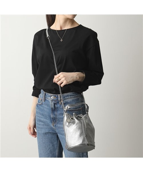 セール 10 Off Laura Di Maggio ローラディマッジオ 353 メタリック レザー ショルダーバッグ ポシェット ハンドバッグ 巾着バッグ 鞄 Silver レ 504043862 ローラディマッジオ Laura Di Maggio Magaseek