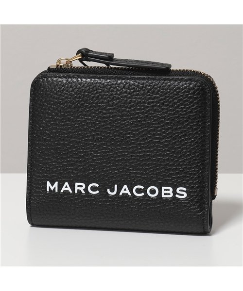  Marc Jacobs(マークジェイコブス)/【MARC JACOBS(マークジェイコブス)】M0017140 レザー 二つ折り財布 ミニ財布 001/BLACK レディース/ブラック