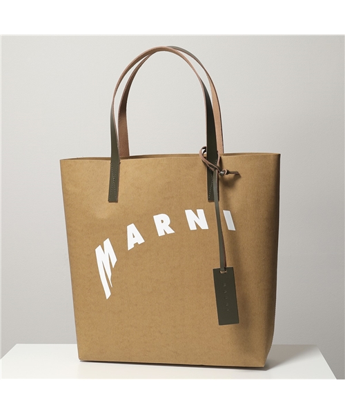 【MARNI(マルニ)】SHMPQ10A07 P3951 セルロース ショッピングバッグ トートバッグ ロゴ 鞄 Z2M94 レディース