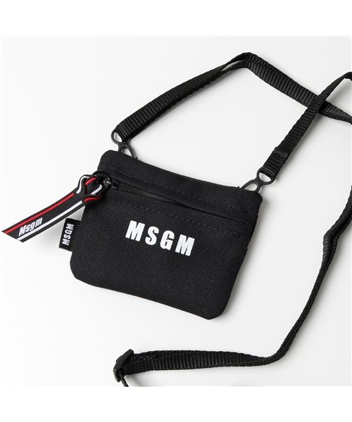 MSGM(MSGM)/【MSGM(エムエスジーエム)】2940MZ45 エアーポッズケース ミニポーチ ネックポーチ マイクロバッグ 鞄 99 メンズ レディース/ブラック