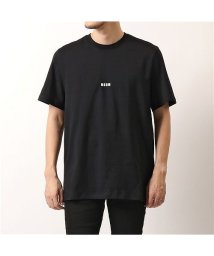 MSGM(MSGM)/【MSGM(エムエスジーエム)】3040MM162  半袖 Tシャツ カットソー クルーネック ちびロゴT オーバーサイズ コットン メンズ/ブラック