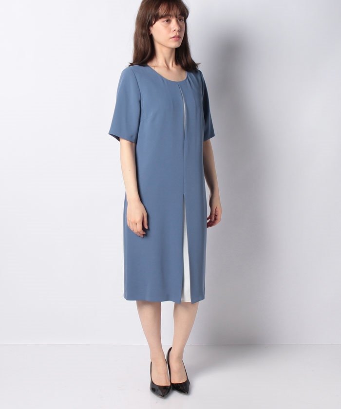 セール 50 Off ブルー胸切り替えワンピース Maria Vasari Maria Vasari Magaseek