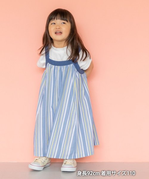 セール Coen キッズ ジュニア ストライプギャザーノースリーブワンピース コーエン キッズ Coen Magaseek
