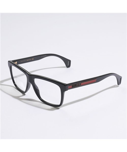 GUCCI(グッチ)/【GUCCI(グッチ)】GG464O 眼鏡 フレーム 伊達メガネ メガネ OPTIC ロゴ 006/BLACK－TRANSPARENT メンズ レディース/ブラック