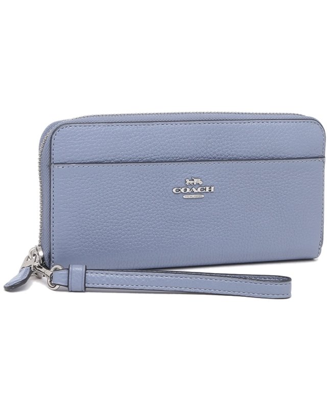 コーチ アウトレット 長財布 ブルー レディース Coach 6643 Svpw コーチ Coach Magaseek