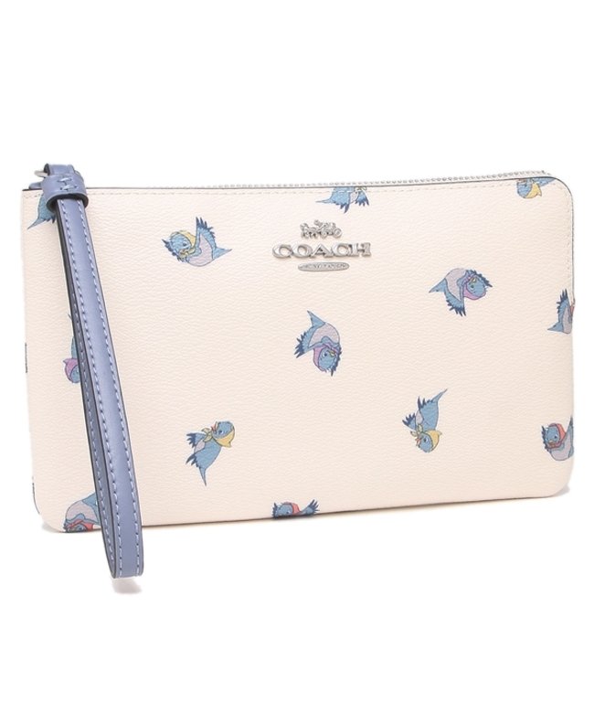 コーチ アウトレット リストレット ポーチ ディズニー コラボ シンデレラ ホワイト ブルー レディース Coach C3359 Svcah コーチ Coach Magaseek
