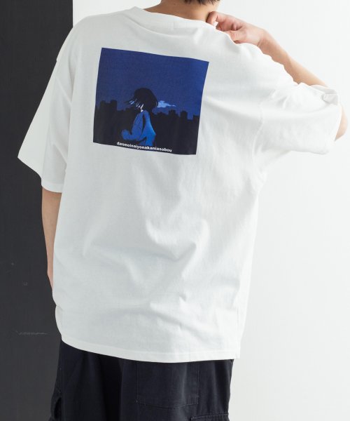 ロッキーモンロー Rocky Monroe プリントtシャツ メンズ レディース 半袖 イラスト グラフィック カジュアル バックプリント ストリート ビッグシルエット ドロップショルダー プレゼント お Magaseek