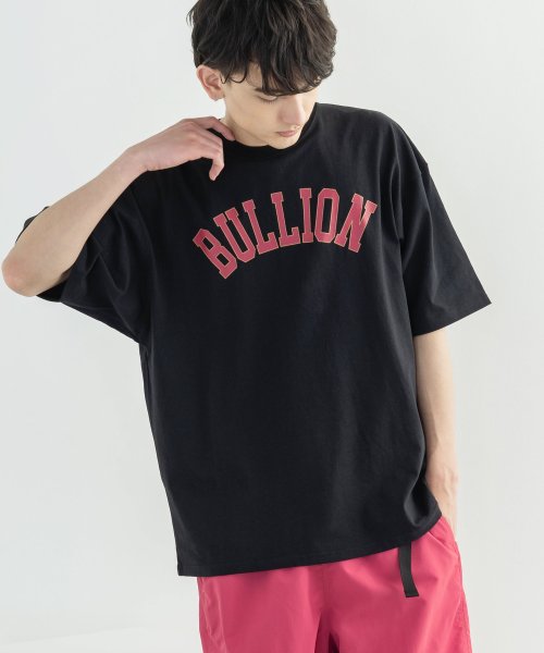 Rocky Monroe(ロッキーモンロー)/カレッジロゴT メンズ レディース 半袖Tシャツ グラフィック プリント カジュアル ストリート ビッグシルエット 韓国 アメカジ アイビーリーグ ギフト プレ/ブラック