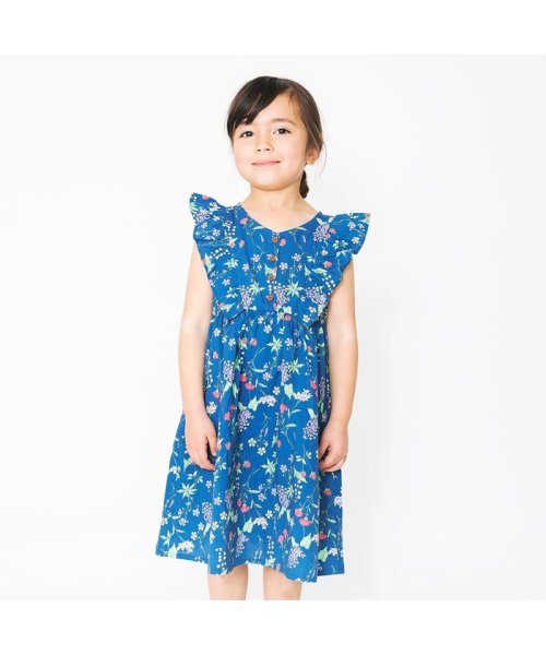 セール ボタニカル柄フリルワンピース ブランシェス Branshes Magaseek